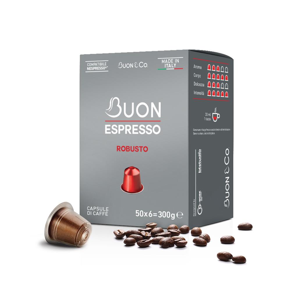 Buonespresso Capsule Compatibili N., 50 Caps, Gusto Robusto